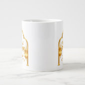 Grande Tasse Lanterne à Arche Dorée Ramadan Moubarak (Devant)