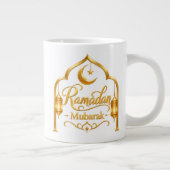 Grande Tasse Lanterne à Arche Dorée Ramadan Moubarak (Droite)