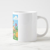 Grande Tasse lapin de Pâques mignon 8 bits (Droite)