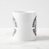 Grande Tasse Large Size Personalized Text Golf Ball Custom (Devant)