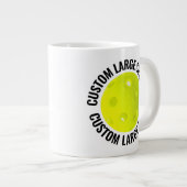 Grande Tasse Large Size Personalized Text Pickleball Custom (Devant droit)