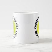 Grande Tasse Large Size Personalized Text Pickleball Custom (Devant)