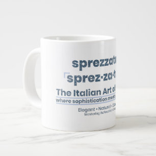 Grande Tasse L'ART DE LA NONCHALANCE ÉLÉGANTE - DenimArt