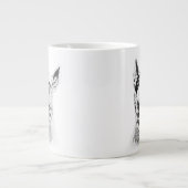 Grande Tasse L'art du chien de Cute Bull Terrier (Devant)