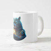 Grande Tasse L'astronaute de chats Blue Space tient le module l (Devant droit)