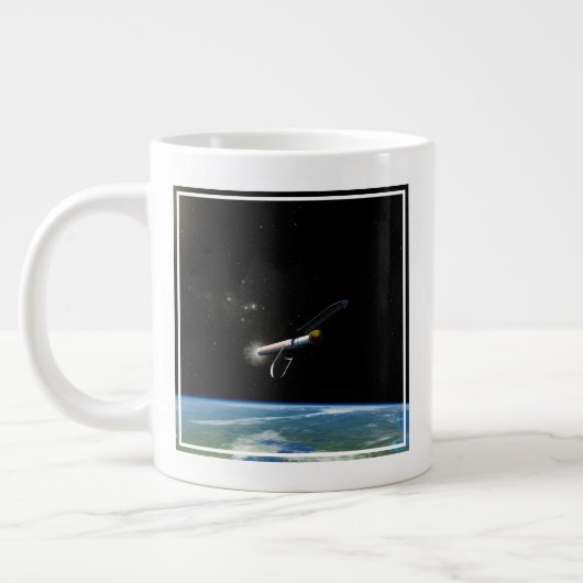 Grande Tasse L'Atlas V541 Lance Le Véhicule En Orbite. (Gauche)