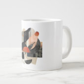 Grande Tasse Layered Abstract Shape Collage Print (Devant droit)