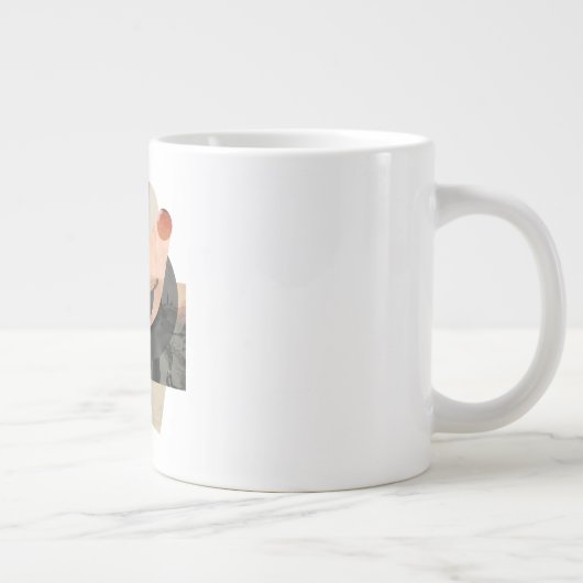 Grande Tasse Layered Abstract Shape Collage Print (Droite)