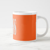 Grande Tasse LE BOSS - texte en gras - néon orange (Droite)