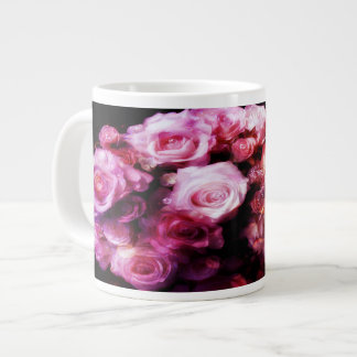 Grande Tasse Le bouquet de cristal rose