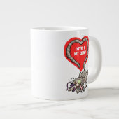 Grande Tasse Le café est ma catnip drôle de dessin animé de cha (Devant droit)