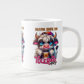 Grande Tasse Le café m'aide à tolérer les idiots  (Droite)