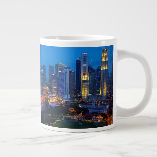 Grande Tasse Le centre-ville de Singapour la nuit (Droite)
