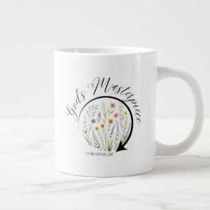 Grande Tasse Le chef-d'œuvre de Dieu Éphésiens 2:10 Verset bibl