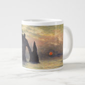 Grande Tasse Le Cliff Etretat, coucher de soleil de Claude Mone (Devant droit)