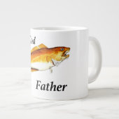 Grande Tasse Le Cod Père idéal de pêche présent. (Devant droit)