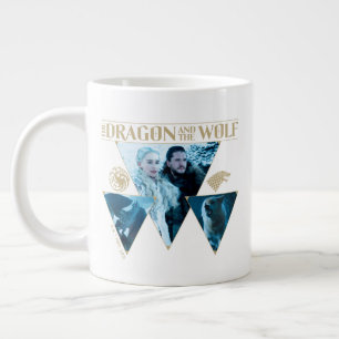 Grande Tasse Le Dragon et le Wolf Daenerys & Jon Graphic