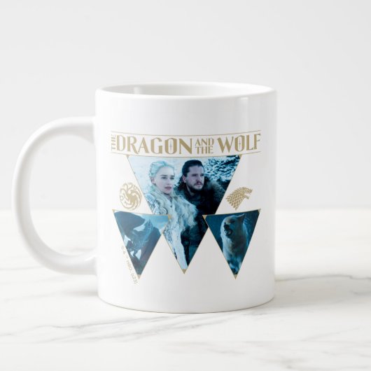 Grande Tasse Le Dragon et le Wolf Daenerys & Jon Graphic (Gauche)