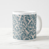 Grande Tasse Le feuillage des colibris bleu (Devant droit)