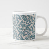 Grande Tasse Le feuillage des colibris bleu (Droite)