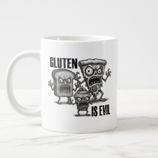 Grande Tasse Le gluten est un mal (Gauche)