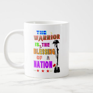 Grande Tasse Le guerrier est la bénédiction d'une nation