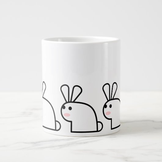 Grande Tasse Le Lapin Blanc (Multi) (Devant)