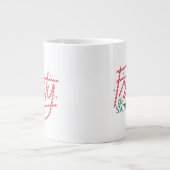 Grande Tasse Le logo du Sucre de canne Snowman Frosty (Devant)