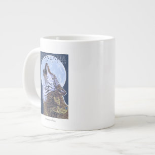 Grande Tasse Le Montana -- Grand loup de CountryHowling de ciel