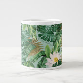 Grande Tasse Le Motif blanc Lotus Tropical Canopy (Devant)
