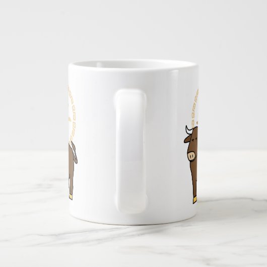 Grande Tasse Le Nouvel An lunaire chinois Le boeuf porte-bonheu (Dos)