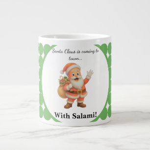 Grande Tasse Le Père Noël arrive en ville.. Avec du Salami !
