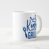 Grande Tasse Le roi de la typographie grill (Devant droit)