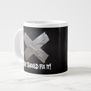 Grande Tasse Le ruban adhésif devrait le fixer