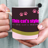 Grande Tasse Le style de ce chat est le miow du chat