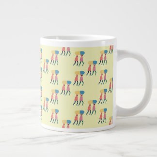 Grande Tasse Le Transport D'Un Motif De Pilotage