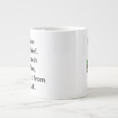 Grande Tasse Le vrai café en chef (Devant)