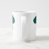 Grande Tasse Légume vert à tête d'arbre heureuse de Brocoli Fle (Dos)