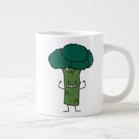 Légume vert à tête d'arbre heureuse de Brocoli Fle