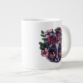 Grande Tasse Lemur Floral (Devant droit)