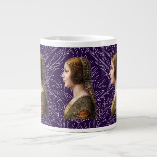 Grande Tasse Leonardo da Vinci Portrait La Bella Principessa (Devant)