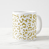 Grande Tasse Leopard d'or, Parties scintillant d'or, Empreinte (Devant droit)