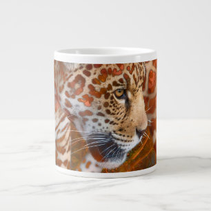 GRANDE TASSE LÉOPARD VIVANT DANS LES COULEURS