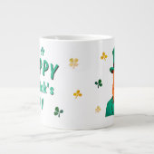 Grande Tasse Leprechaun Clover Shamrock Patrick's Day (Devant)