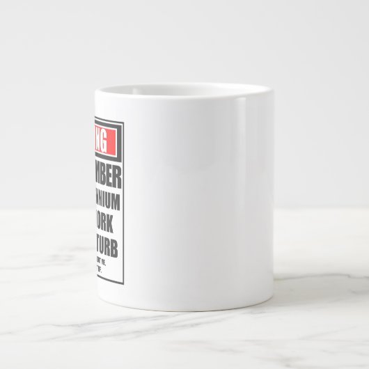 Grande Tasse L'Équipe D'Alerte Membre Du Millenium Hard In Work (Devant)