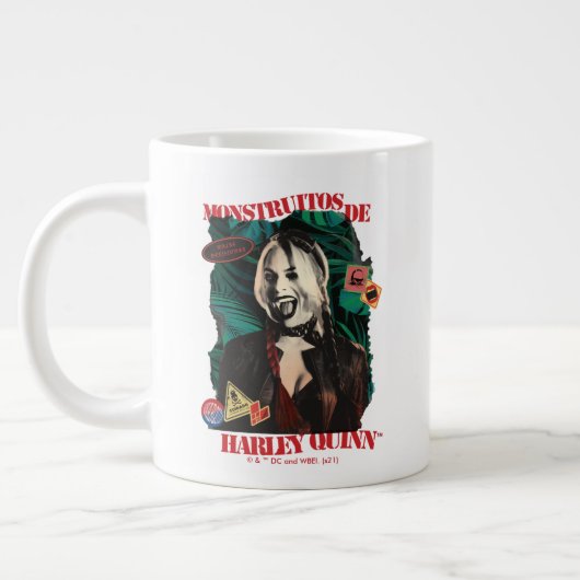 Grande Tasse L'équipe du suicide | Harley Quinn Winking (Gauche)