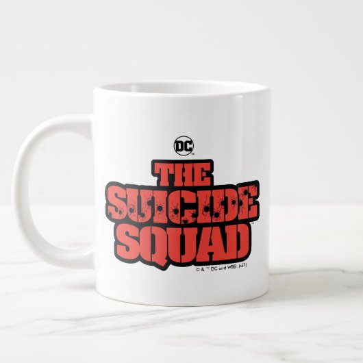 Grande Tasse L'équipe du suicide | Logo rouge et noir (Gauche)