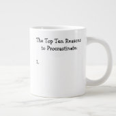 Grande Tasse Les 10 principales raisons de procrastiner la plai (Droite)