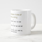 Grande Tasse "Les 3 règles de comptabilité d'or" (Devant droit)