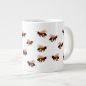 Grande Tasse Les abeilles du miel volent (Devant droit)